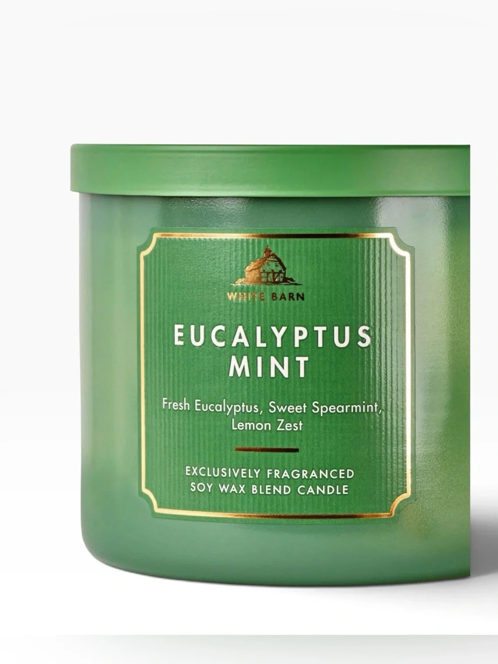 Bath & Body Works White Barn Eucalyptus Mint 3-Wick Candle